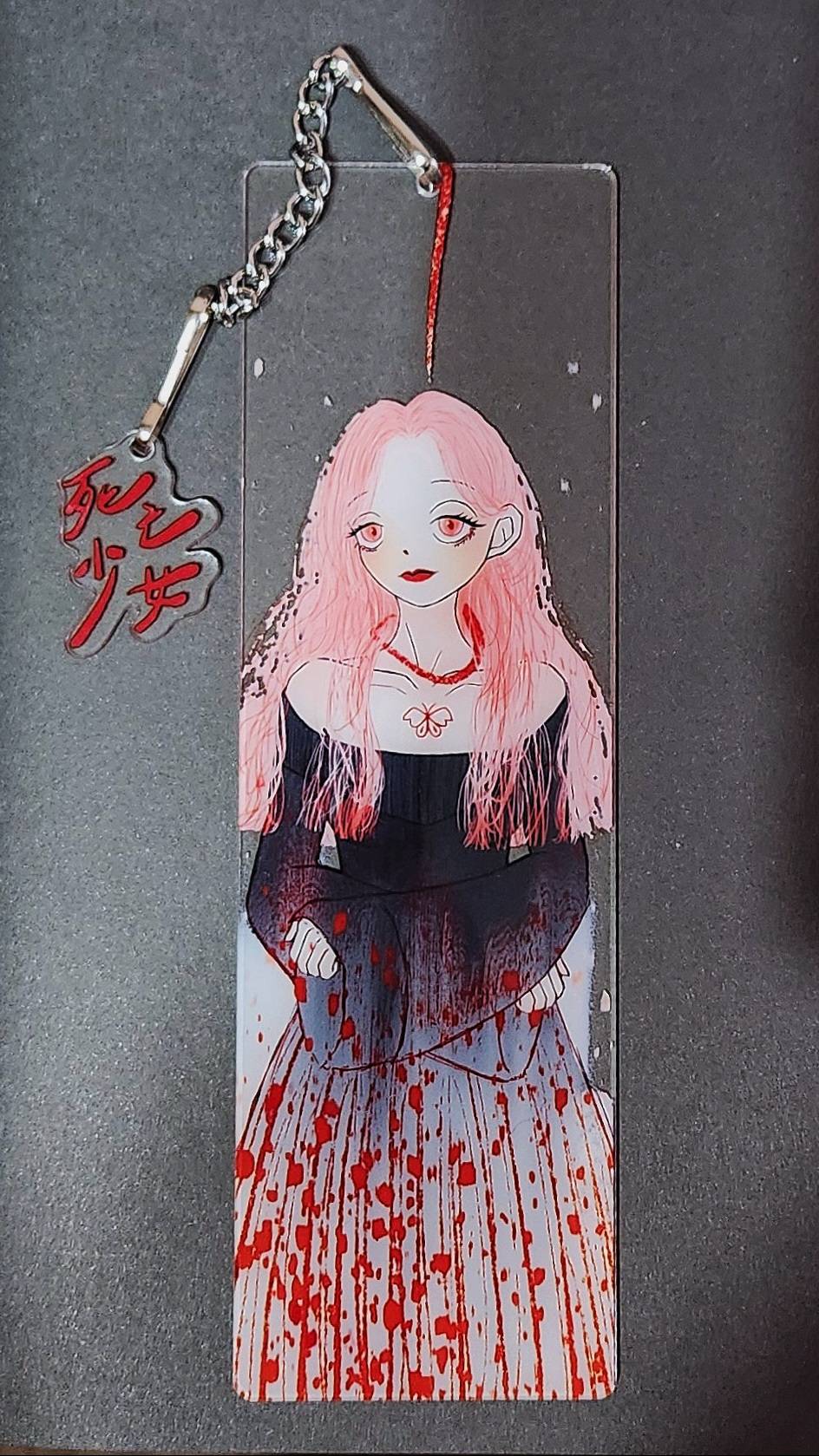 死亡少女｜透明願望掛飾/書籤